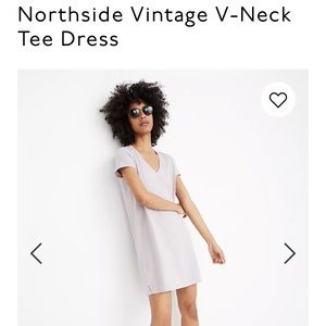 Madewell north side vintage v neck cotton dress